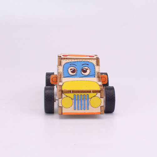 Wooden Pull-back Car