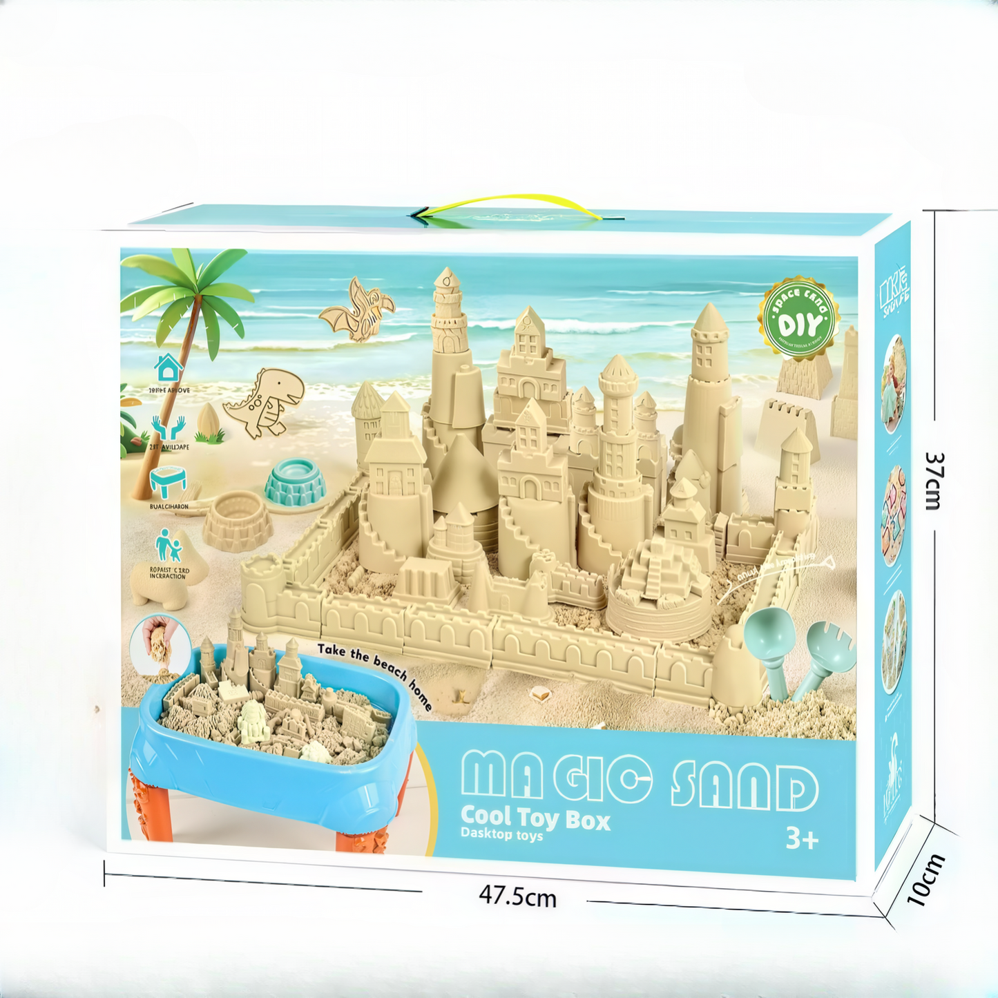 Space Sand Set with Sand Pool Table