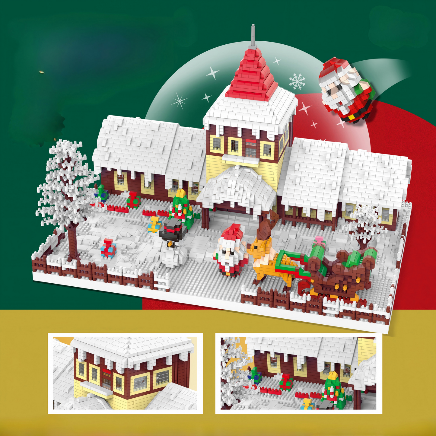 Grand Christmas House Playset