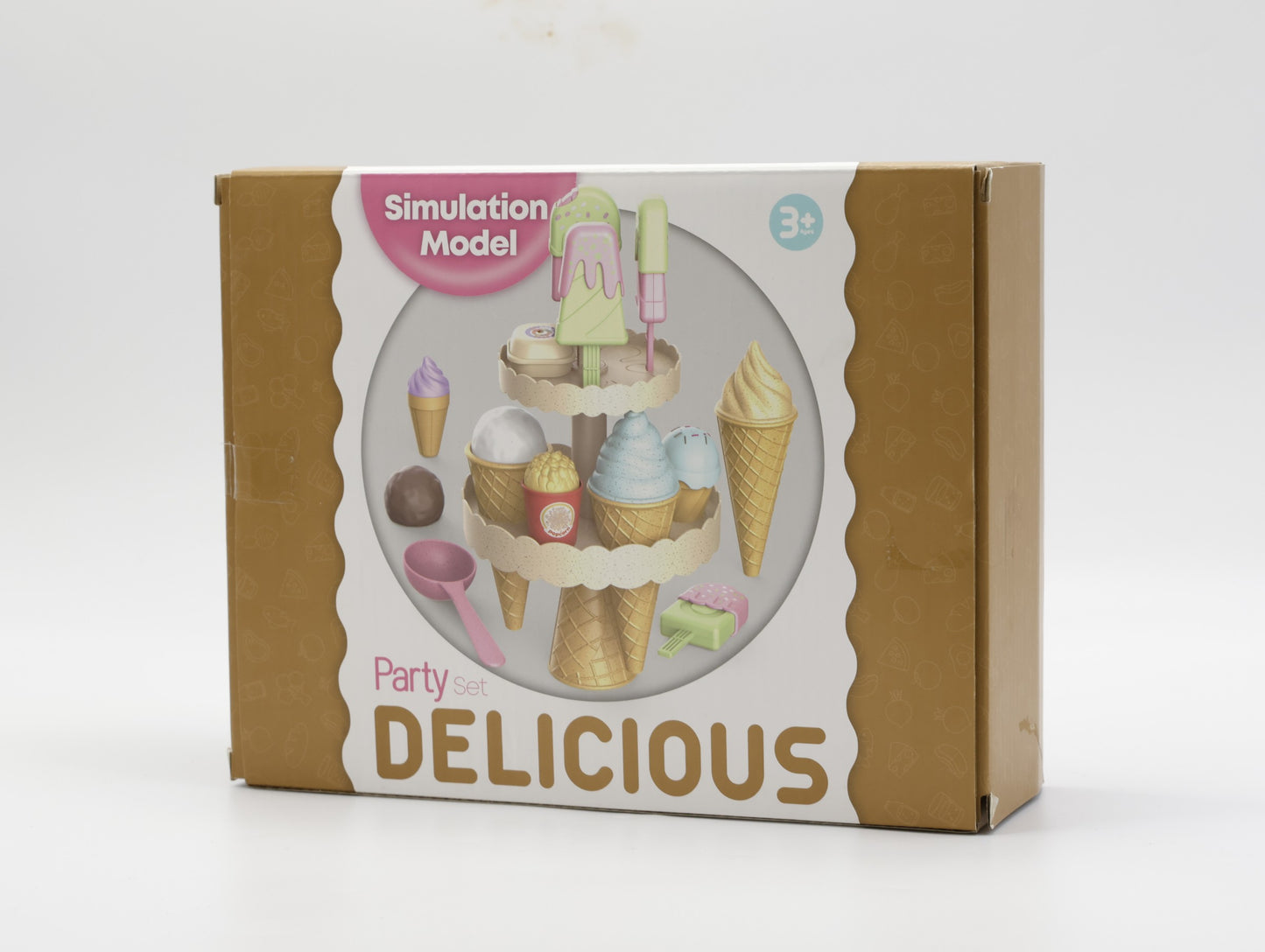 Gourmet Play Wheat Straw Ice Cream Set (28PC)