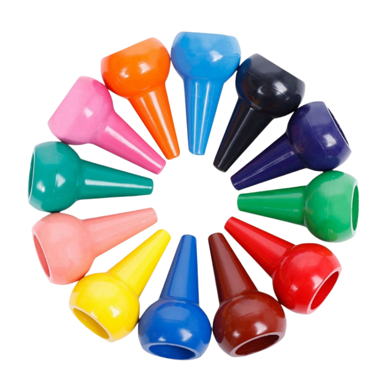 12-Color Finger Crayons