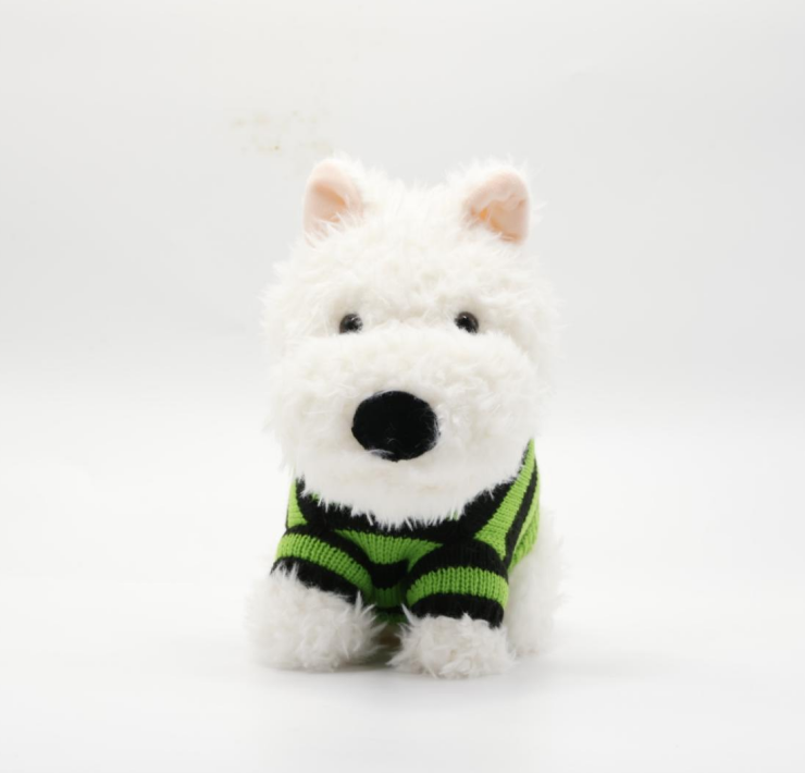 Westie (Striped Sweater)