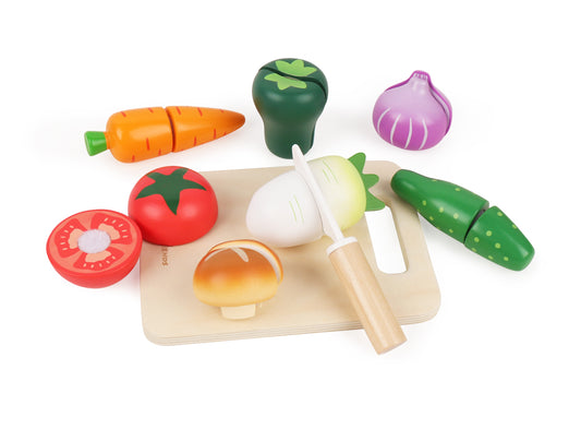 Wooden Vegetable Cutting Playset
