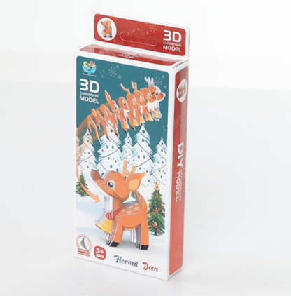 3D Reindeer Puzzle