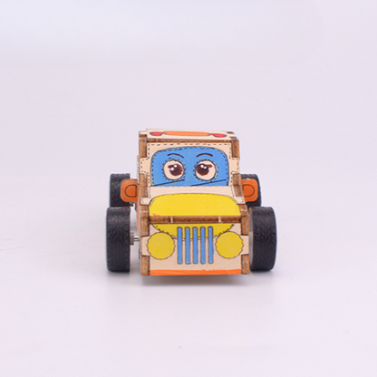Wooden Pull-back Car