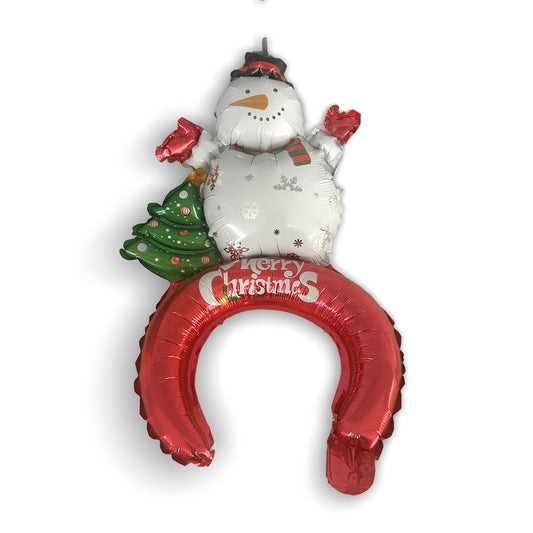 DOTSSS Christmas Snowman Balloon Headband