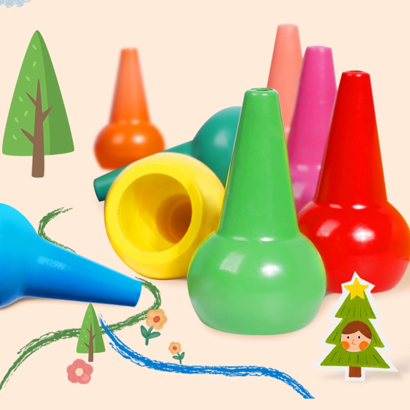 12-Color Finger Crayons