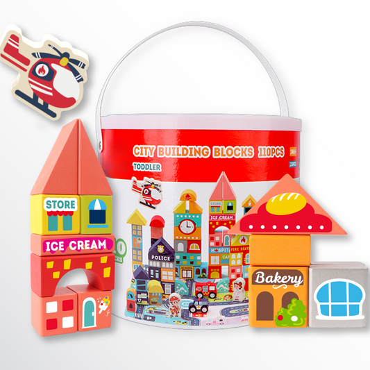 110-Piece City Building Blocks