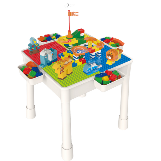 Large Table + 1 Chair + 4 Buckets + 4 Risers + 95 Slide Pieces + 75 DIY Pieces