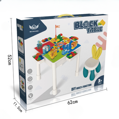 Large Table + 1 Chair + 4 Buckets + 4 Risers + 95 Slide Pieces + 75 DIY Pieces