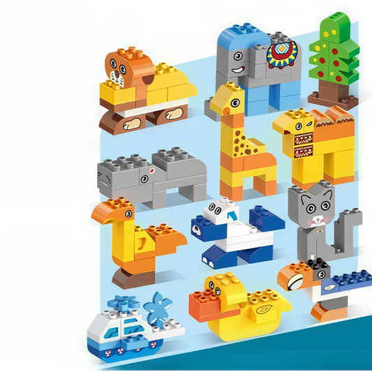 136-Piece Transformable Animals (12 Styles)