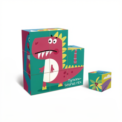 9-Grid 6-in-1 Dinosaur Puzzle