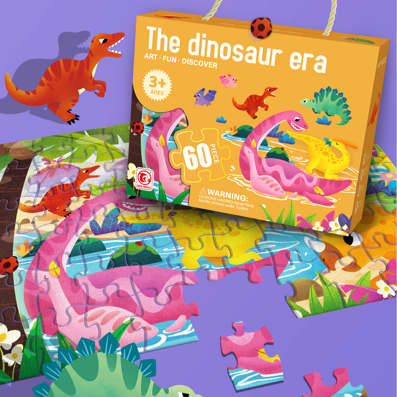Dinosaur Era 60-Piece Puzzle