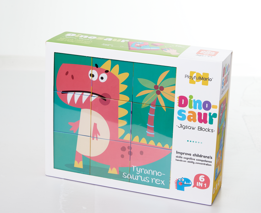 9-Grid 6-in-1 Dinosaur Puzzle