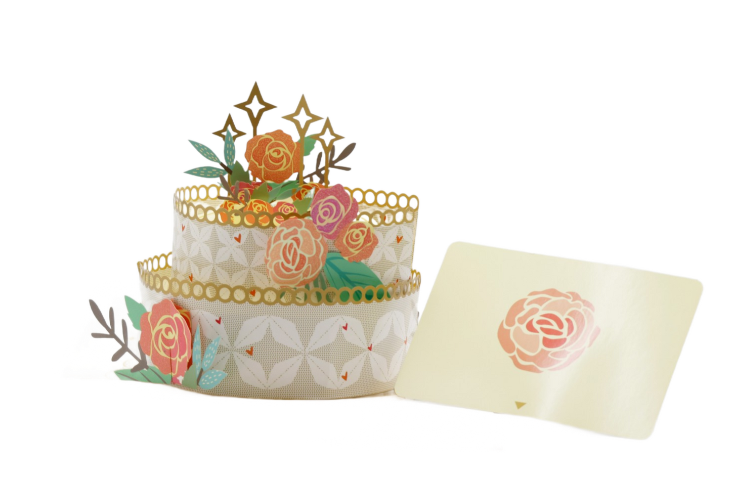 Two-Tier Rose Cake