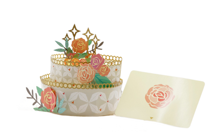 Two-Tier Rose Cake