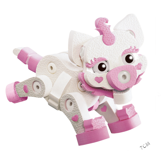 3D EVA Building Blocks - White Cat (51PCS)