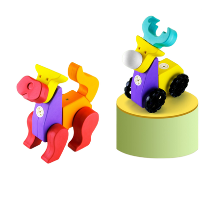 EVA Magnetic Animal Blocks (32PCS)