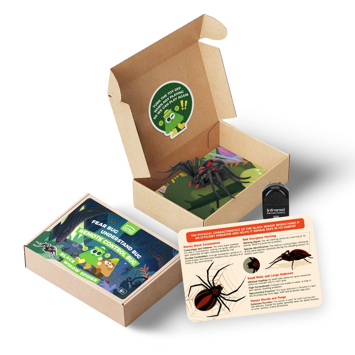 Remote Controlled Insects -Black Widow Spider