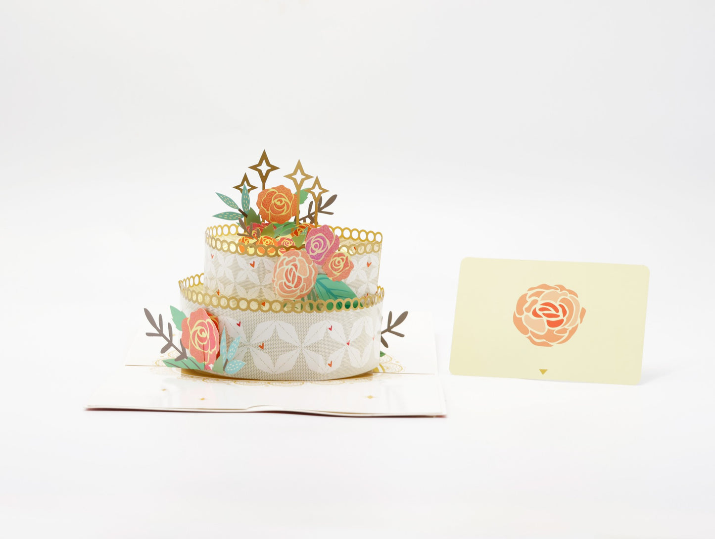 Two-Tier Rose Cake