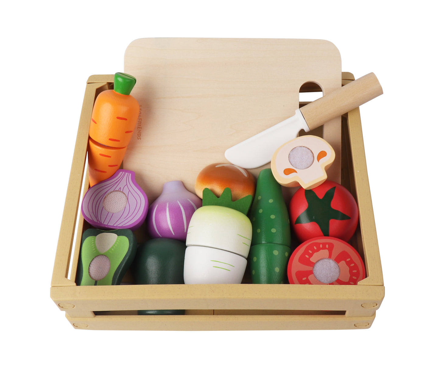 Wooden Vegetable Cutting Playset