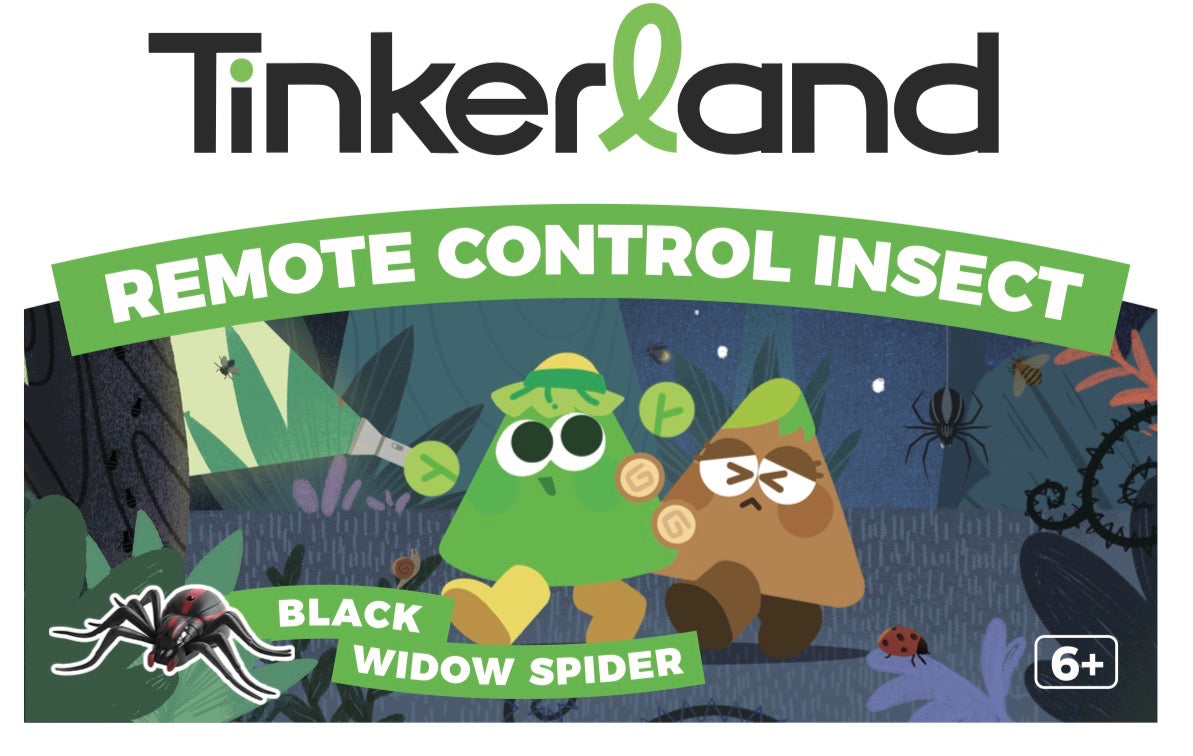 Tinkerland Remote Controlled Insects -Black Widow Spider