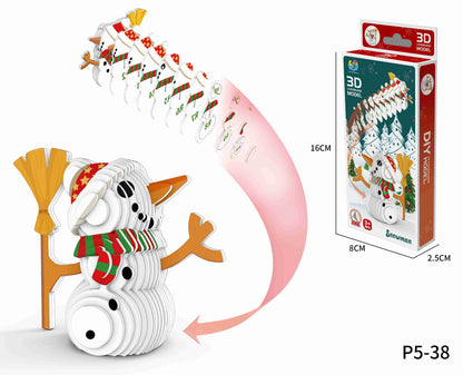 3D Snowman Puzzle