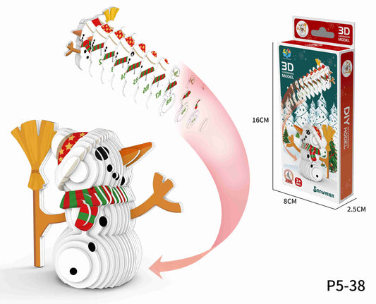 3D Snowman Puzzle