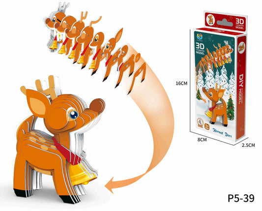 3D Reindeer Puzzle