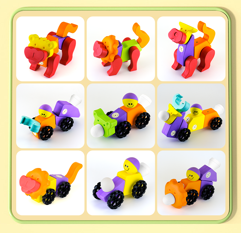 EVA Magnetic Animal Blocks (32PCS)
