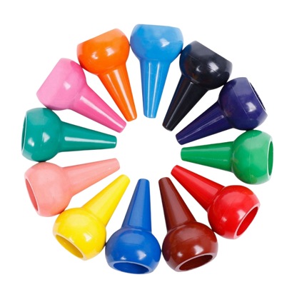 12-Color Finger Crayons