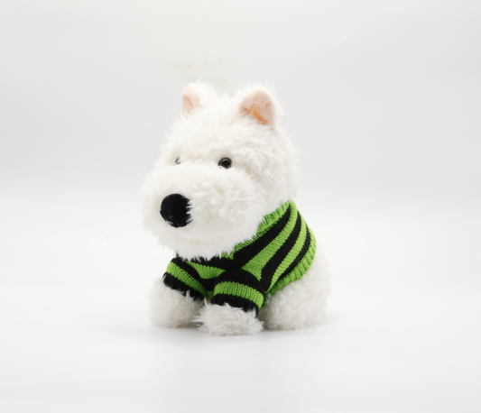 Westie (Striped Sweater)