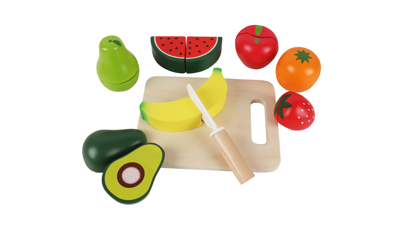 Wooden Fruit Cutting Playset