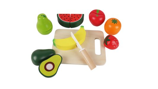 Wooden Fruit Cutting Playset